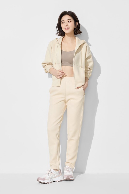 運動空氣層短版連帽外套-女