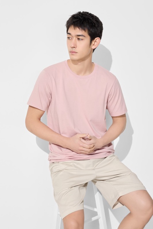 純棉圓領T恤-男