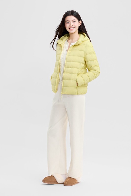 極輕羽絨連帽外套-女