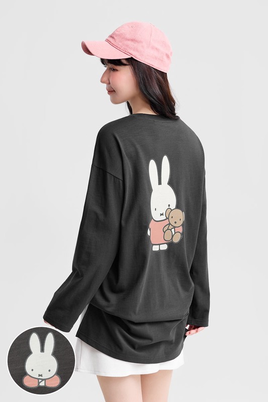 Miffy竹節棉長版上衣-女