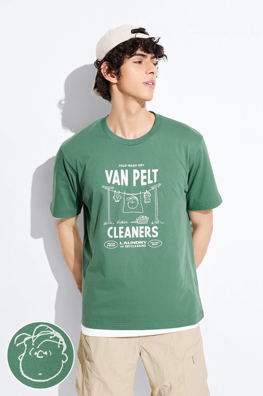 史努比系列印花T恤-26-男