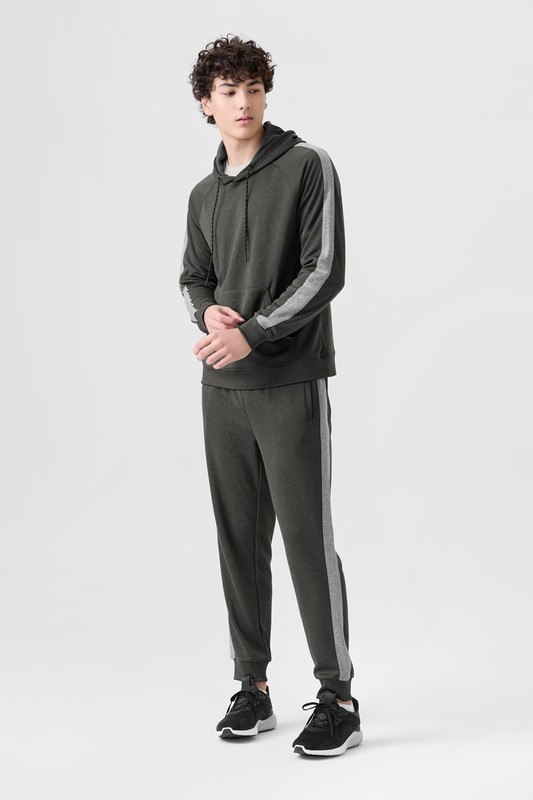 吸排配色束口褲-男