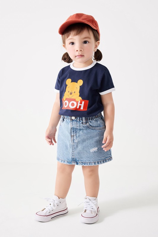 迪士尼系列羅紋配色印花T恤-15-Baby