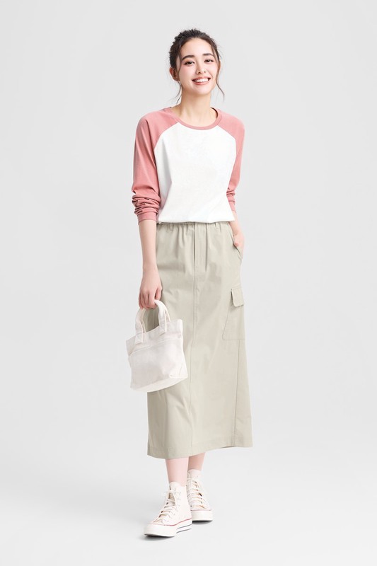 純棉拉克蘭長袖T恤-女