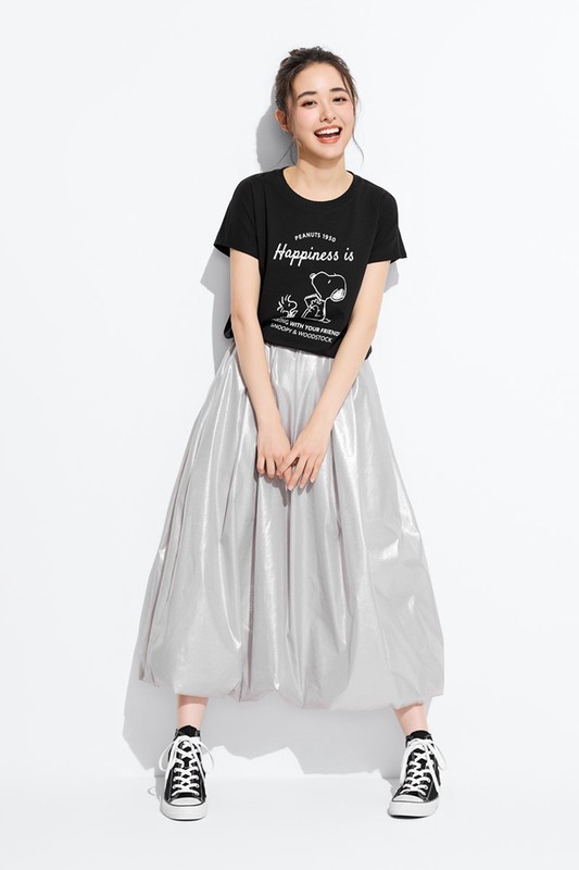 史努比系列連袖印花T恤-19-女