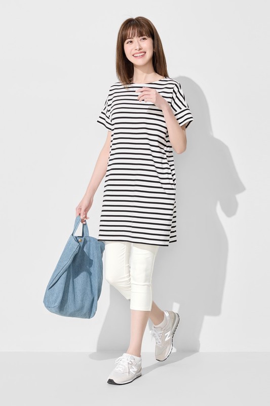 彈力顯瘦七分緊身褲-女