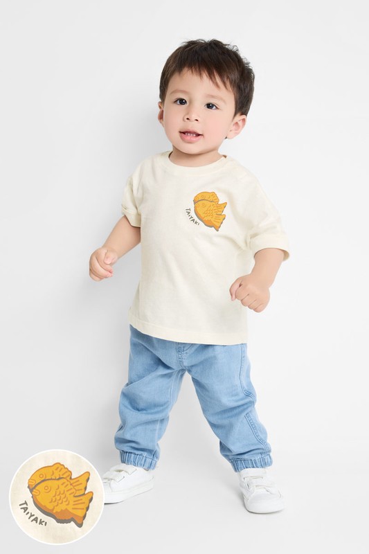 竹節棉美食印花T恤-Baby