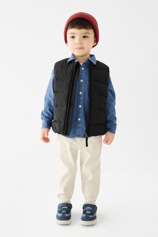 牛仔長袖襯衫-童