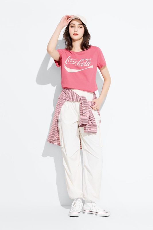 可口可樂印花T恤-08-女