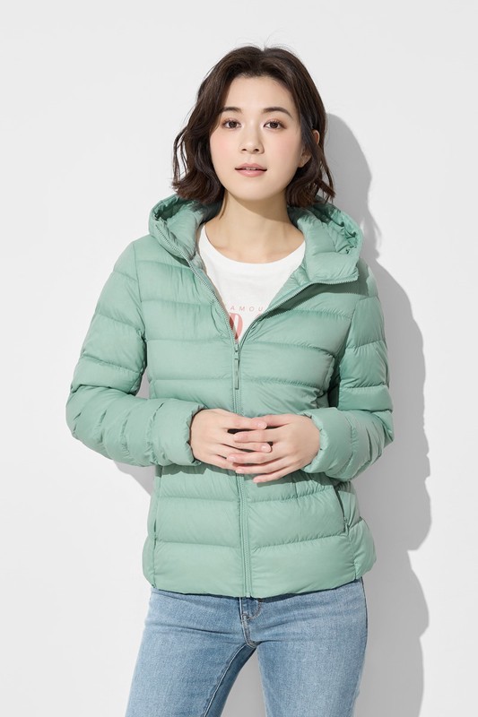 極輕羽絨連帽外套-女