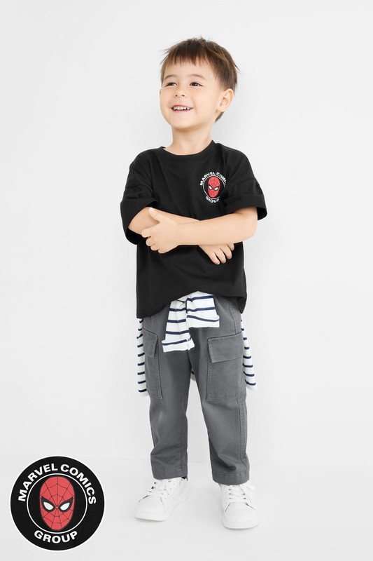 漫威系列寬版印花T恤-01-童