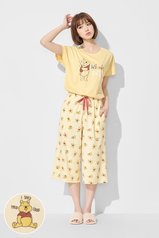 迪士尼系列莫代爾七分褲家居套裝-女