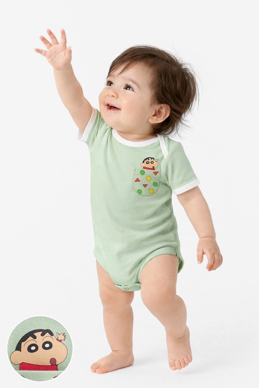 蠟筆小新純棉羅紋包臀衣-Baby