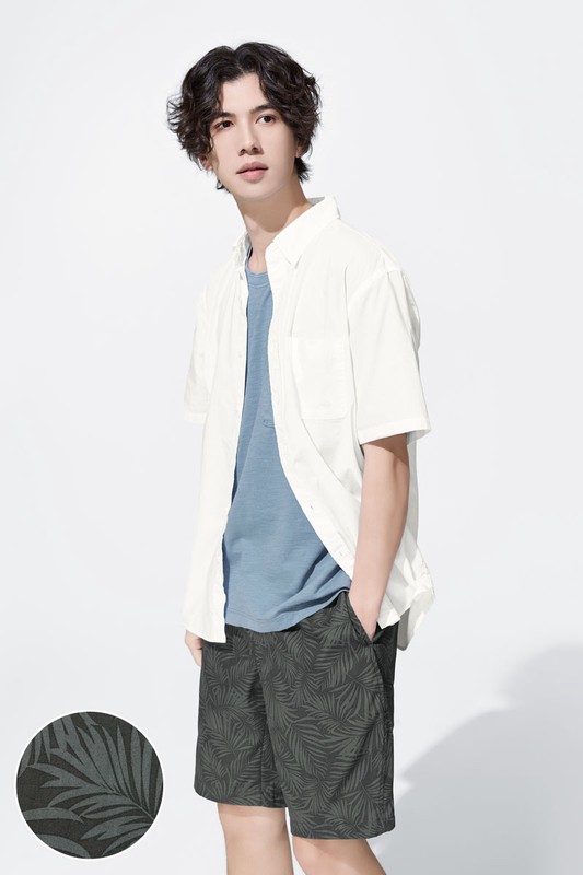 印花輕便短褲-02-男