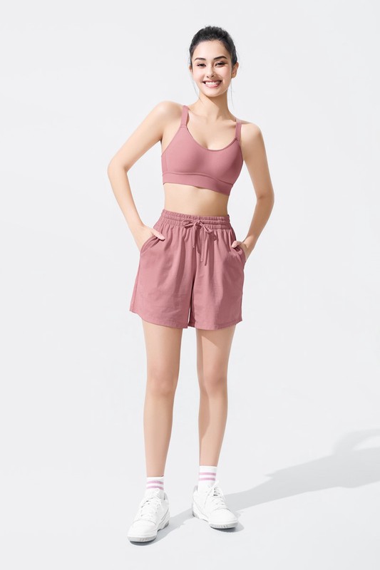 快乾棉休閒短褲-女