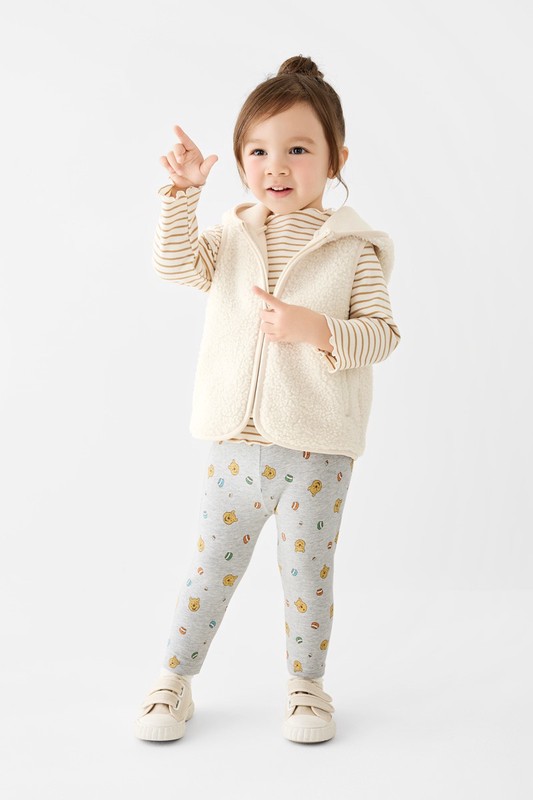 仿羊羔絨連帽背心-Baby