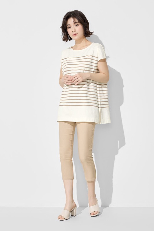 彈力顯瘦七分緊身褲-女