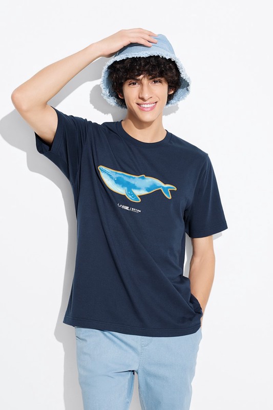 大人的圖鑑印花T恤-04-男