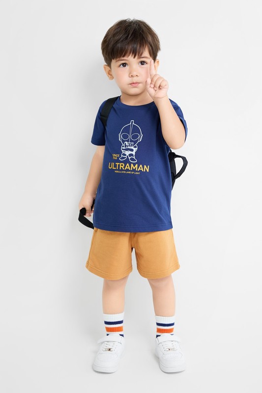 超人力霸王印花T恤-02-童