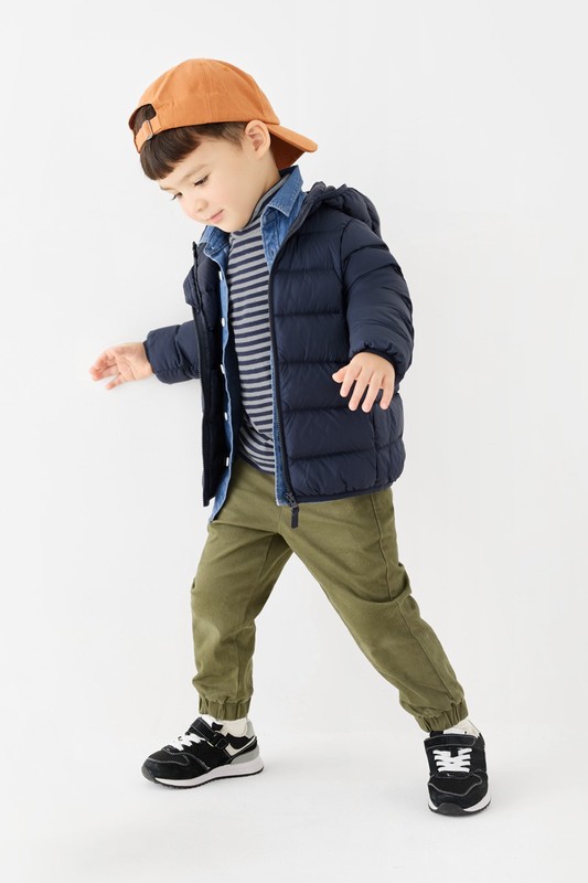 棉質彈性束口褲-童