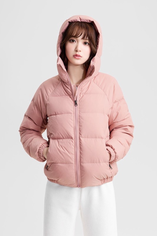 極暖羽絨連帽外套-女