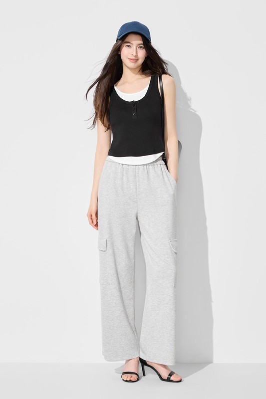 Bra輕柔假兩件背心-女