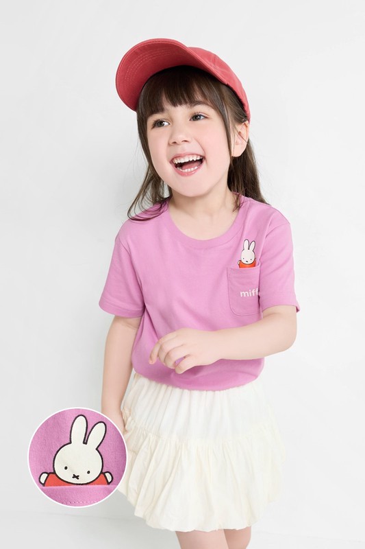Miffy and Friends口袋印花T恤-06-童
