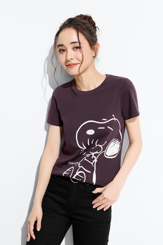 史努比系列印花T恤-11-女