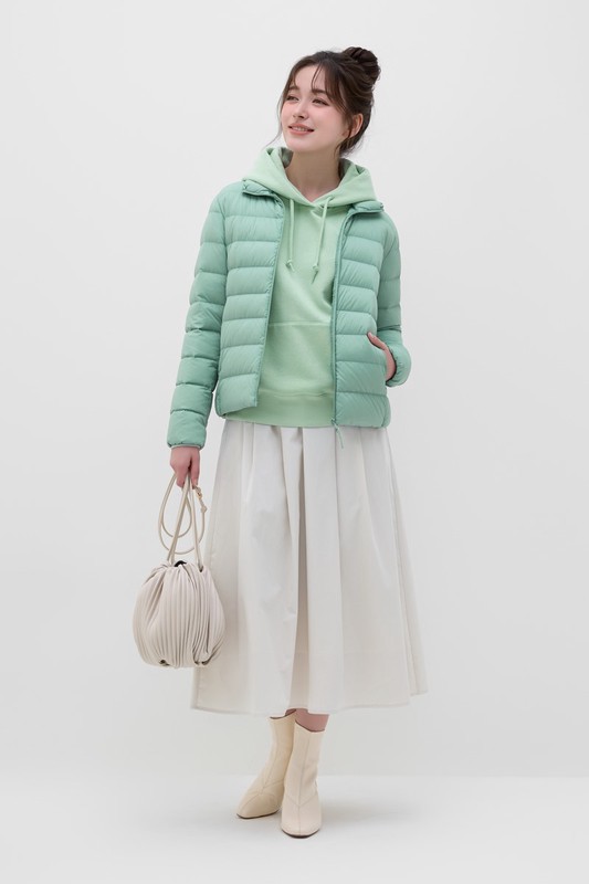 極輕羽絨立領外套-女