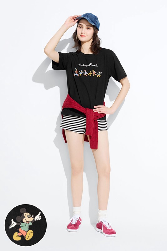 迪士尼系列寬版印花T恤-23-女