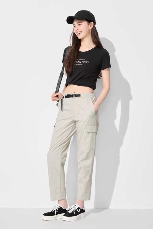 機能彈性工裝九分褲-男