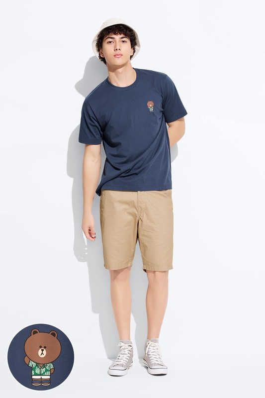 LINE FRIENDS印花T恤-09-男