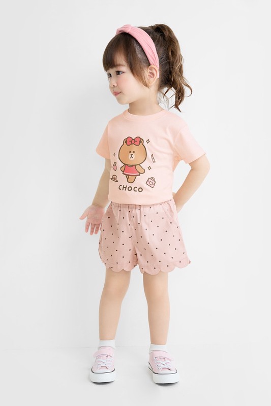 LINE FRIENDS印花T恤-03-童