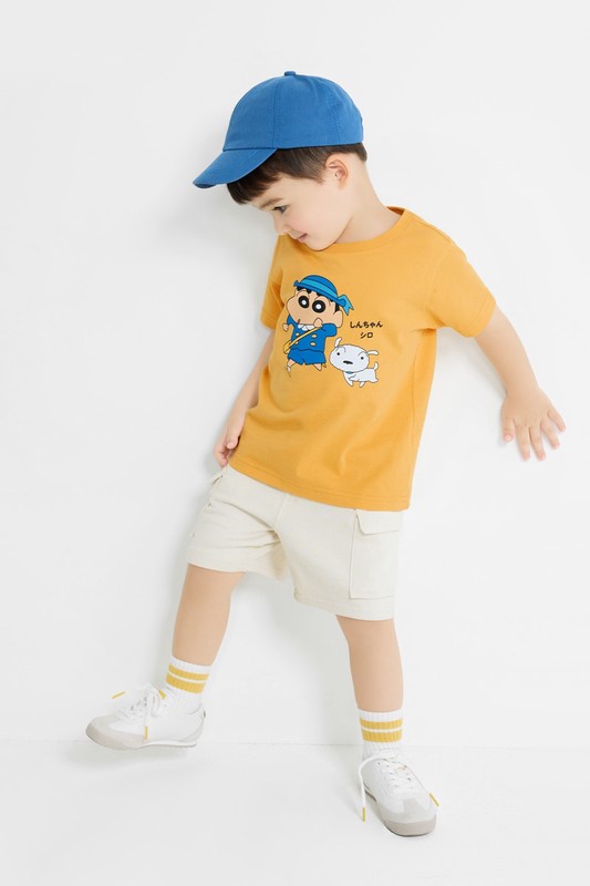 蠟筆小新印花T恤-11-童