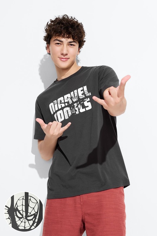 漫威系列厚版印花T恤-07-男
