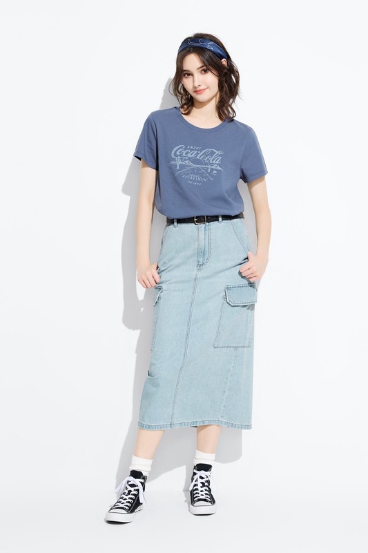 可口可樂印花T恤-09-女