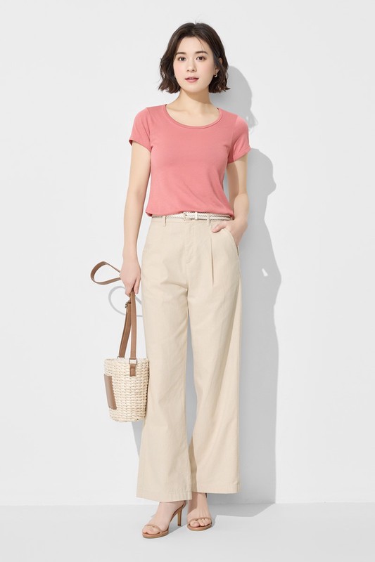 快乾棉大圓領T恤-女