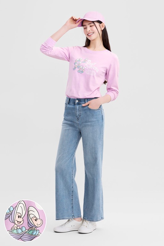 迪士尼系列長袖印花T恤-15-女