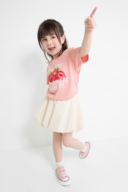 草莓印花T恤-童