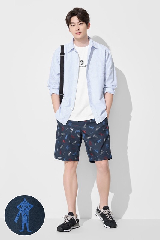 超人力霸王印花輕便短褲-男