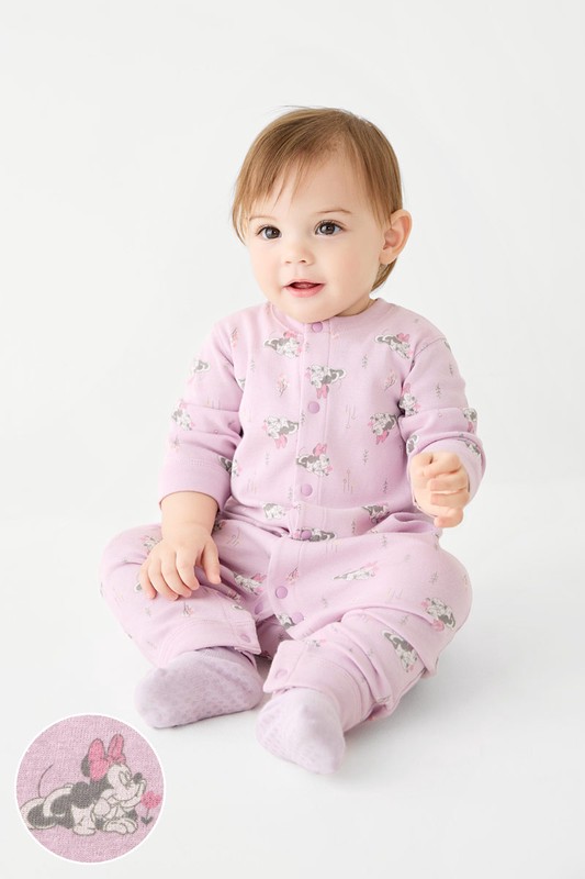 迪士尼系列純棉羅紋連身衣-Baby