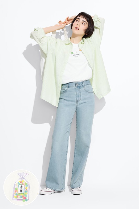 大人的圖鑑寬版印花T恤-15-女