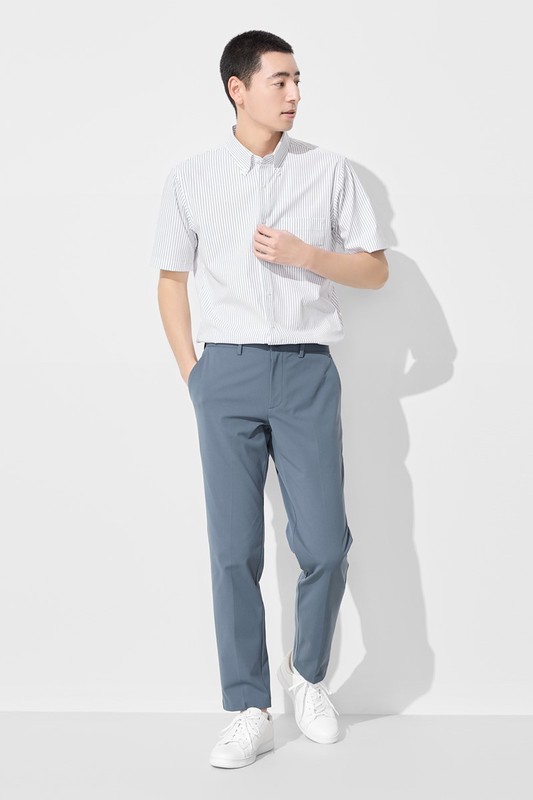 彈性休閒長褲-男