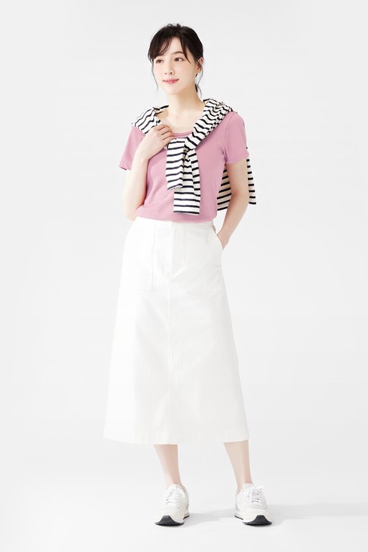 快乾棉大圓領T恤-女