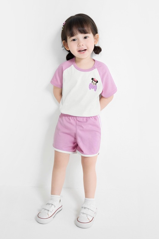 純棉滾邊鬆緊短褲-Baby