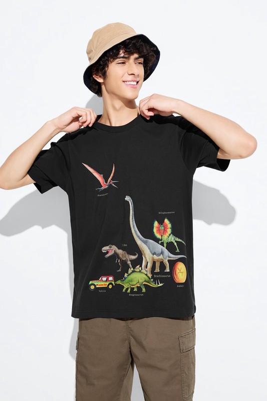 Jurassic World印花T恤-03-男