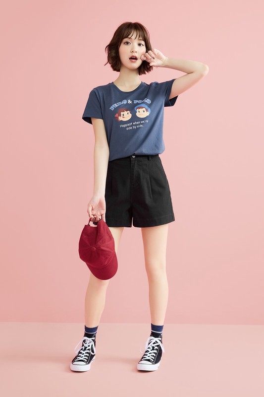 PEKO & POKO印花T恤-04-女