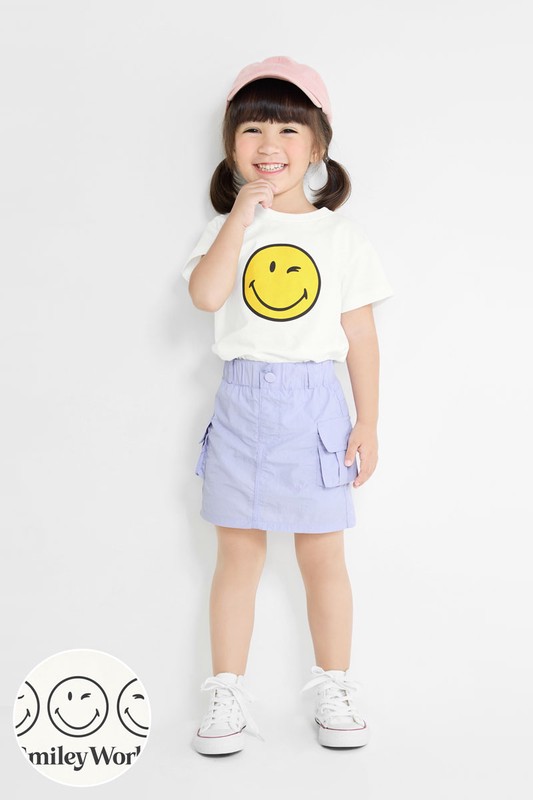 SmileyWorld®印花T恤-01-童