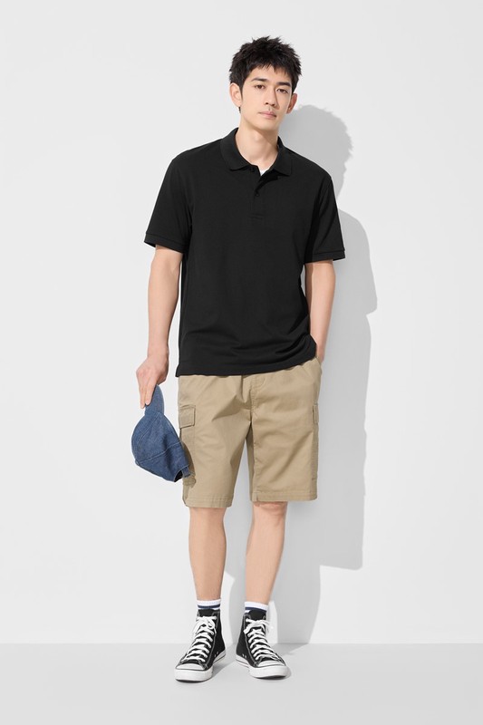 快乾網眼polo衫-男