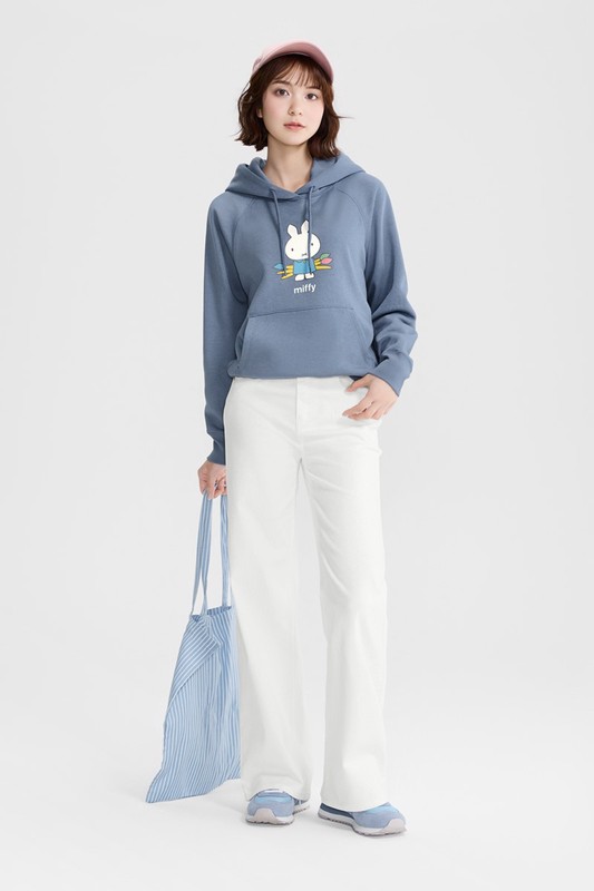 Miffy刷毛印花連帽衫-07-女